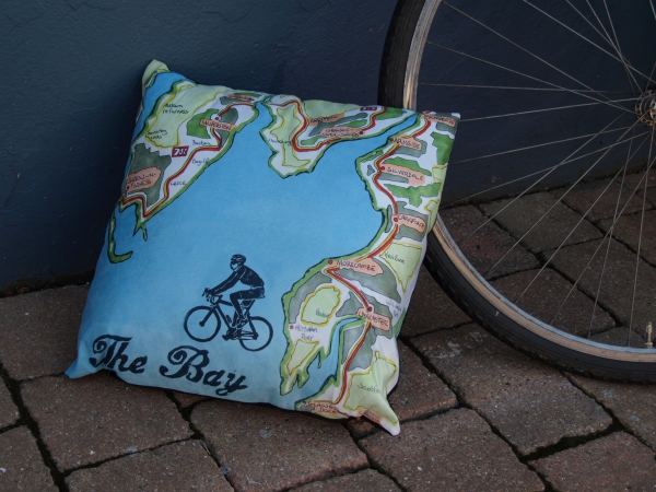 the bay cycle way cushion