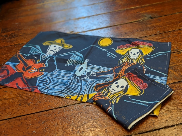 Mexican romance tea towel