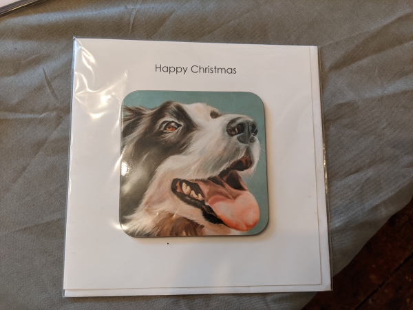 collie christmas card