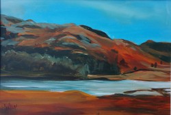 10. Lakes scapes in acrylic art workshop