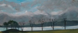10. Lakes scapes in acrylic art workshop