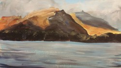 10. Lakes scapes in acrylic art workshop