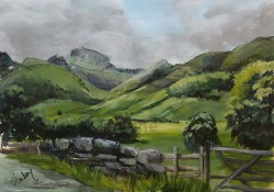 1. Landscapes in acrylic art workshop