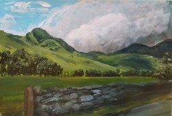 1. Landscapes in acrylic art workshop