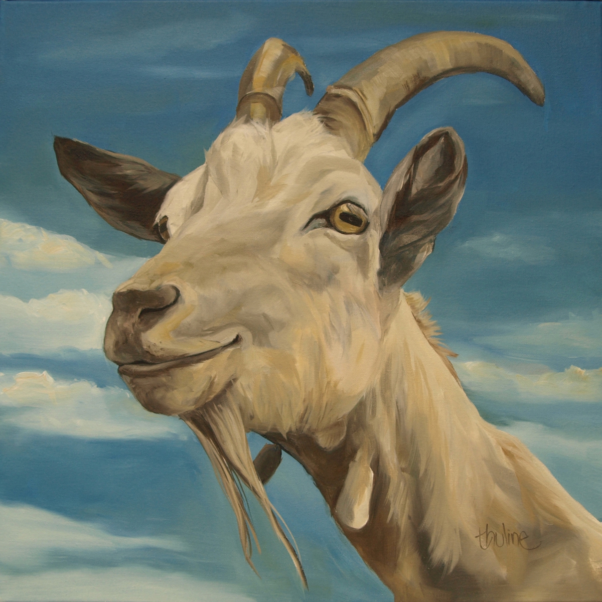 Original painting Good goat