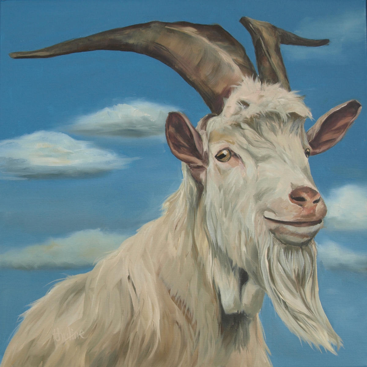 Original painting goat 2